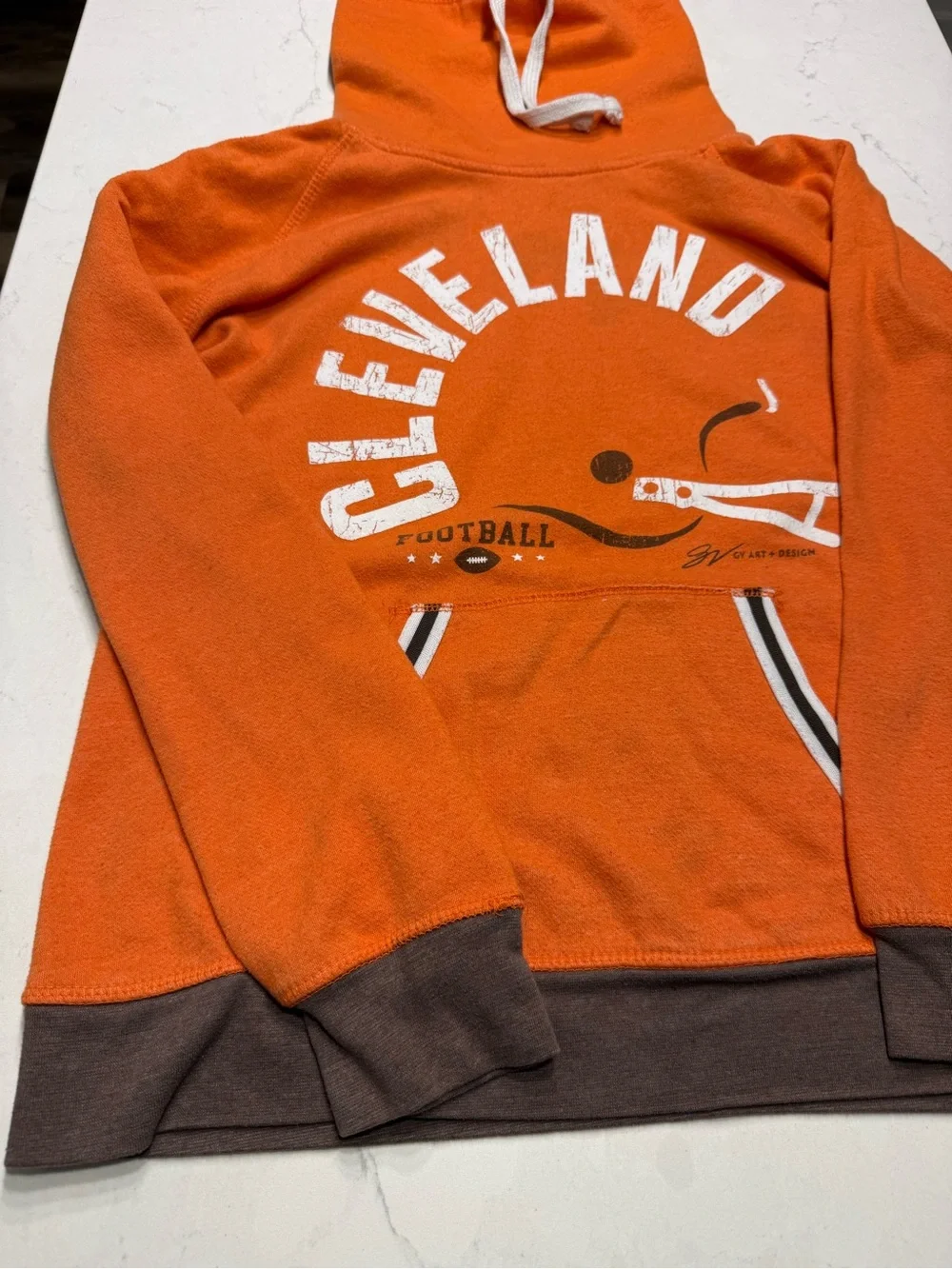Cleveland Browns Football GV Art & Design Turtleneck Hoodie Sweater